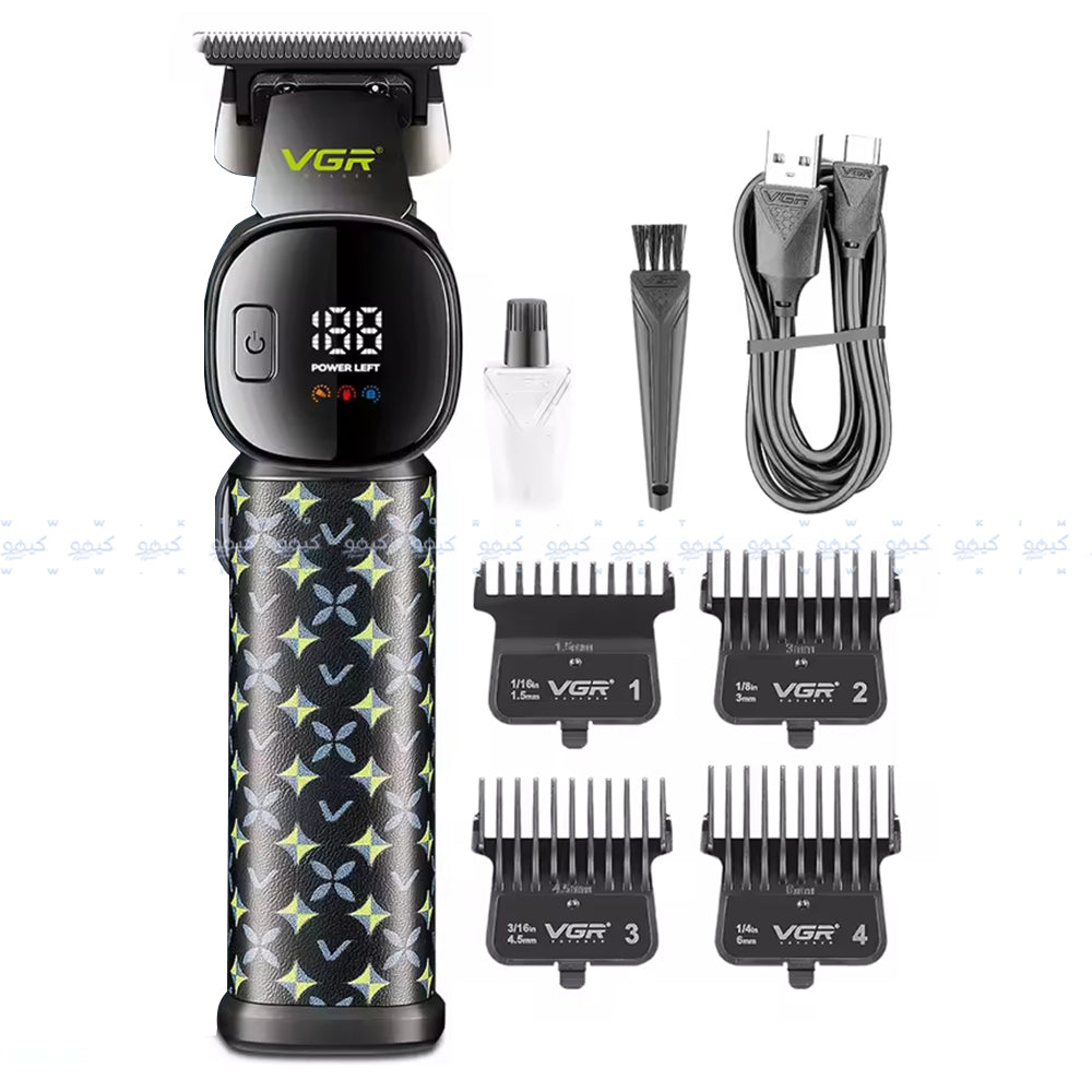 VGR Professional Hair Trimmer V-185 - Black