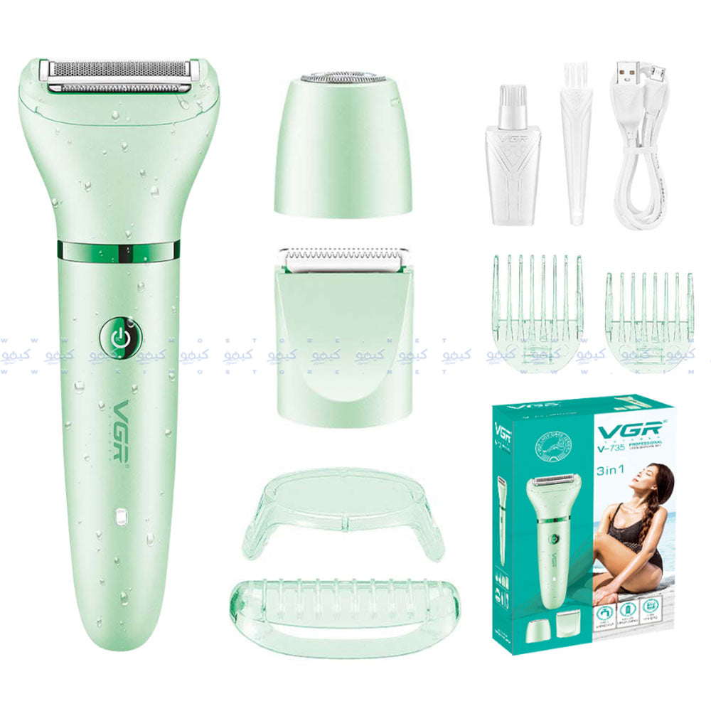 VGR Professional Lady Shaver Set 3-in-1 V-735