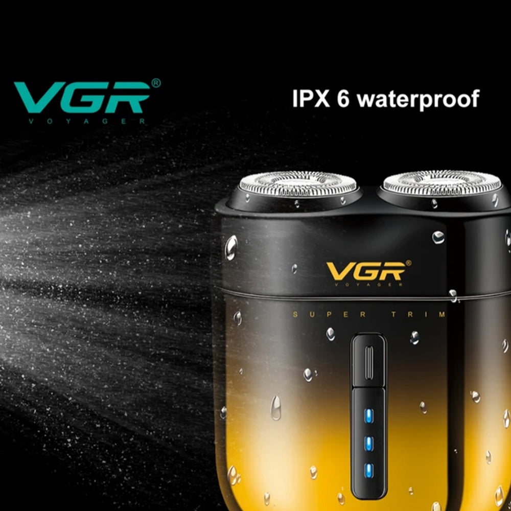VGR Professional Men’s Shaver V-348 - Black x Yellow