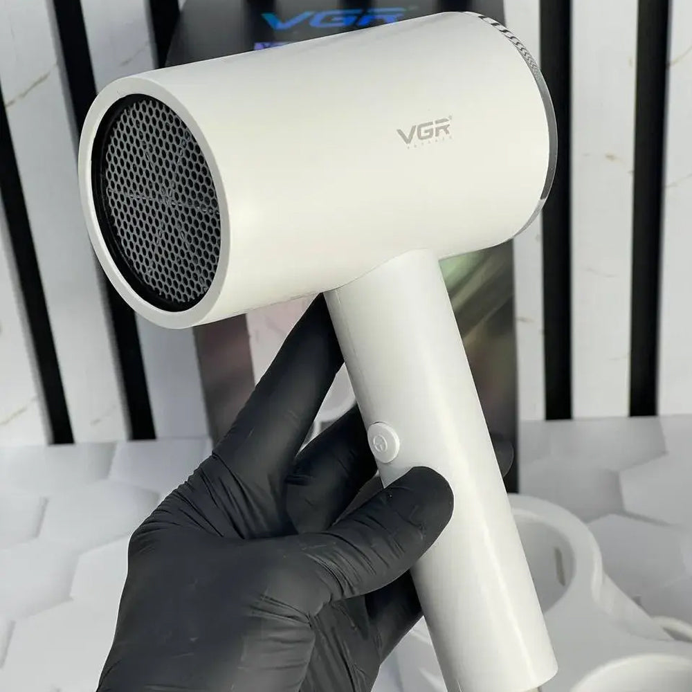 VGR Wall Mounted Professional Hair Dryer V-407 - White