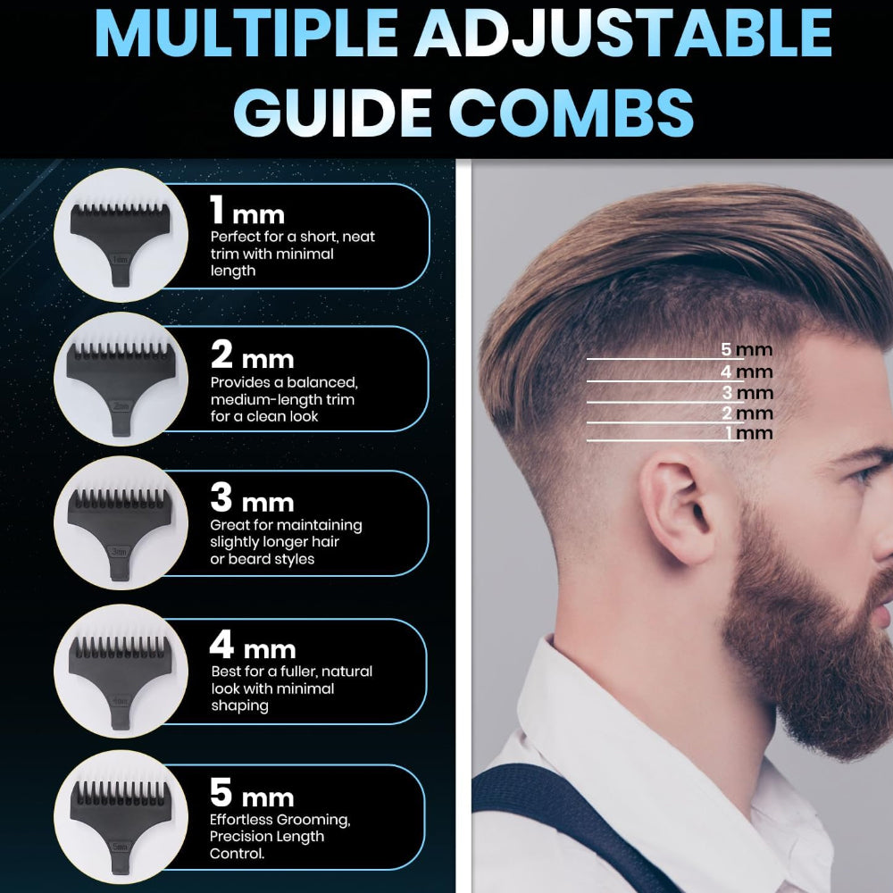 VGR Professional Hair Trimmer V-253 - Black x Gold