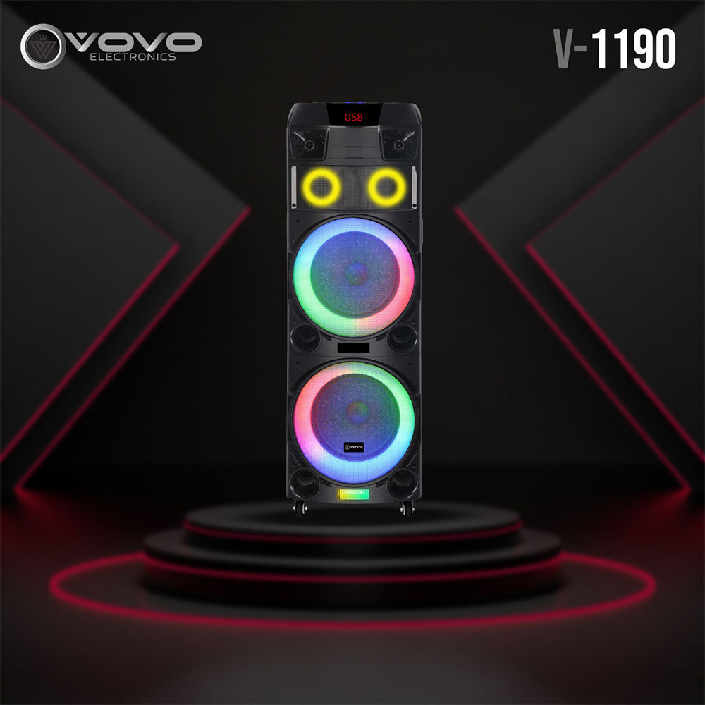 VOVO V-1190 Party RGB Portable Speaker 1.0