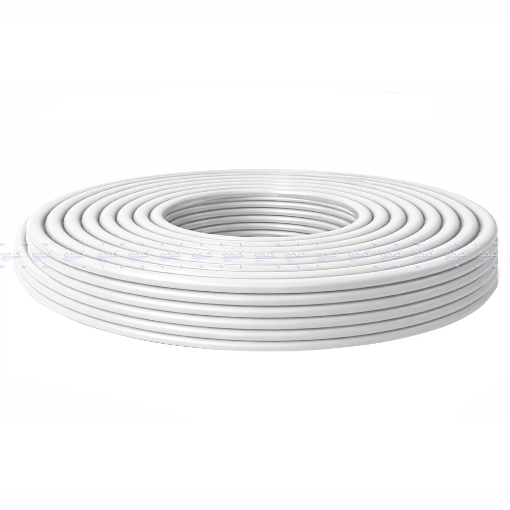 كابل قمر صناعي فيو ستار 30 ياردة RG6 Al Foil +96x0.12 Al - أبيض