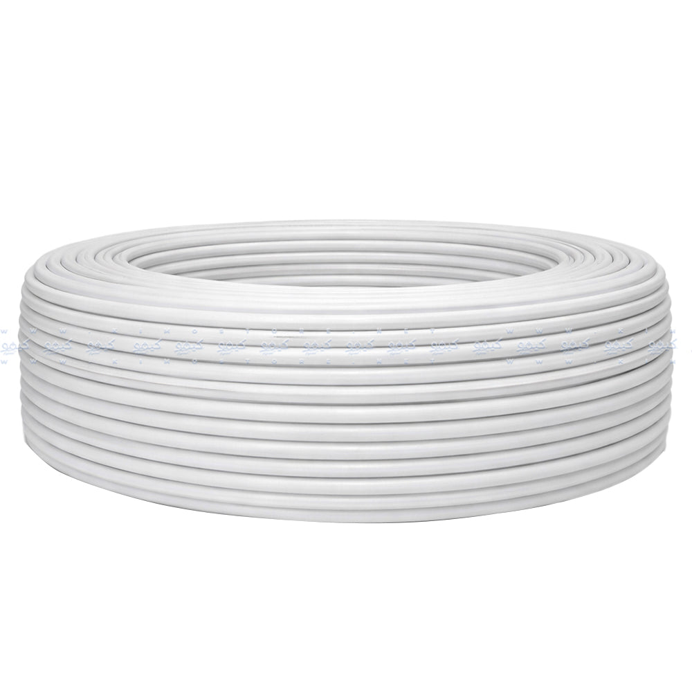 Viewmax Al Foil +96x0.16 Al Coaxial Cable RG6 100yd - White