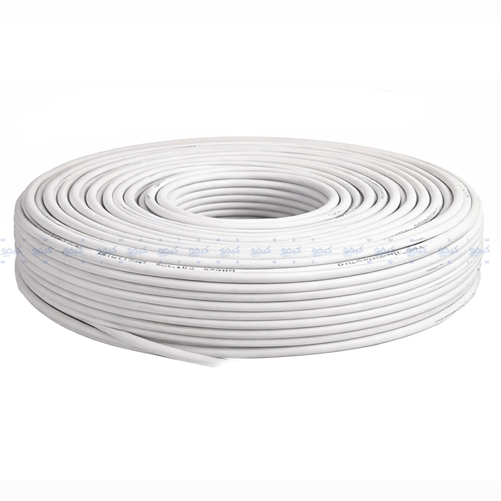 Viewmax Al Foil +96x0.16 Al Coaxial Cable RG6 50yd - White