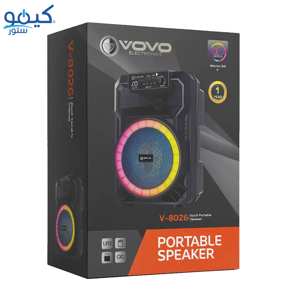 Vovo V-8026 RGB Portable Speaker 1.0