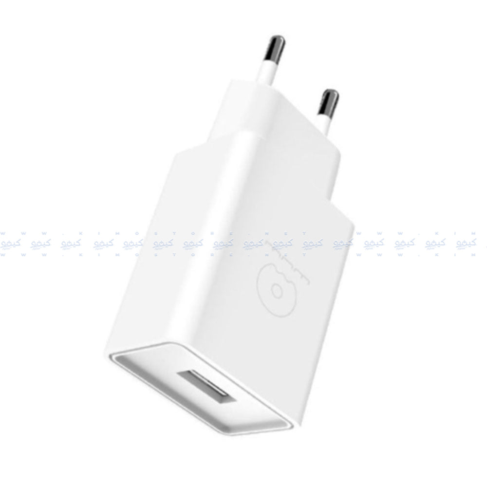 شاحن حائط واو مع كابل ميكرو بقوة 2.1 أمبير T82 - أبيض