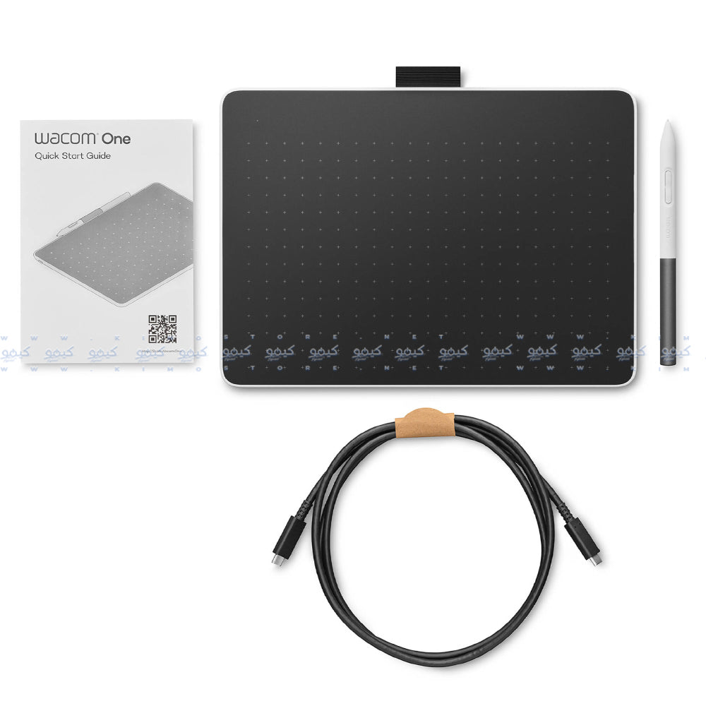 جرافيك تابلت واكوم متوسط بلوتوث One Pen CTC6110WLW1B - ابيض