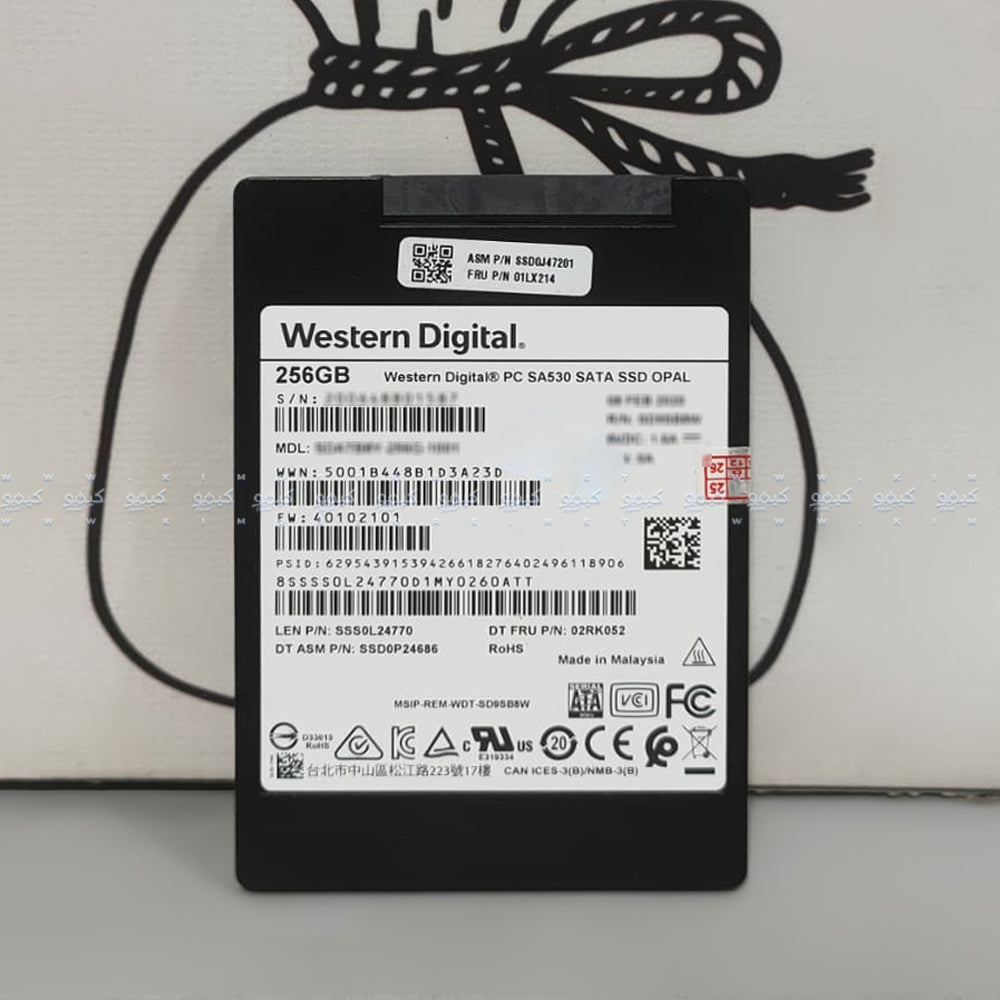 هارد درايف ويسترن ديجيتال ساتا 256 جيجابايت داخلى SSD 2.5 Inch (استعمال خارج)