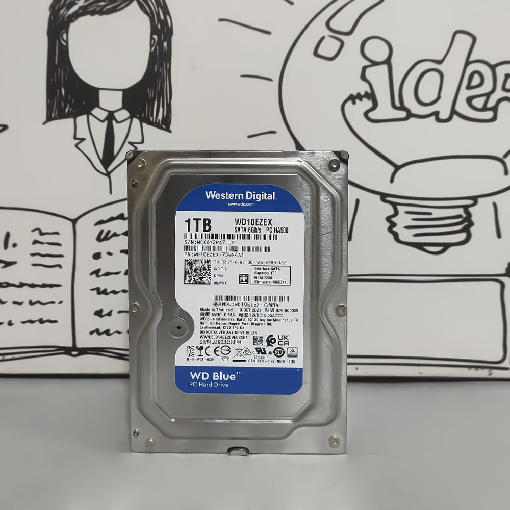 Western Digital Blue 1TB 3.5 inch Internal PC Hard Drive (Original Used)