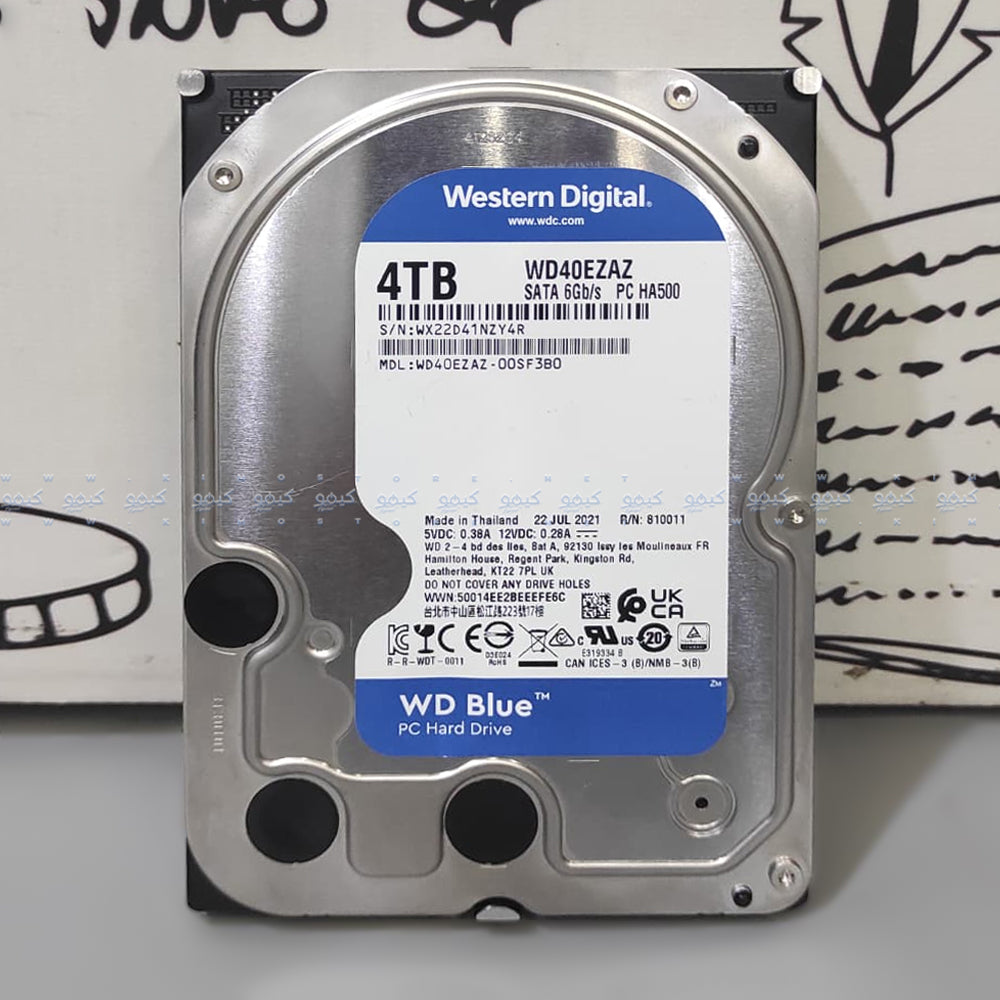 Western Digital Blue 4TB 3.5 Inch Internal PC Hard Drive (Original Used)