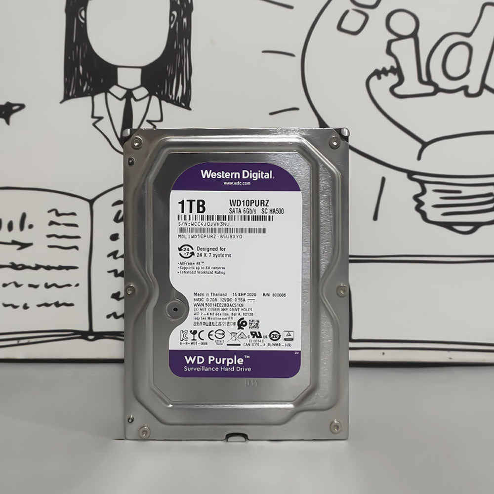 Western Digital Purple 1TB 3.5 inch Internal PC Hard Drive (Original Used)
