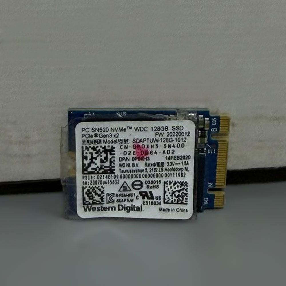 Western Digital SN520 128GB NVMe 2230 PCIe M.2 SSD (Original Used)