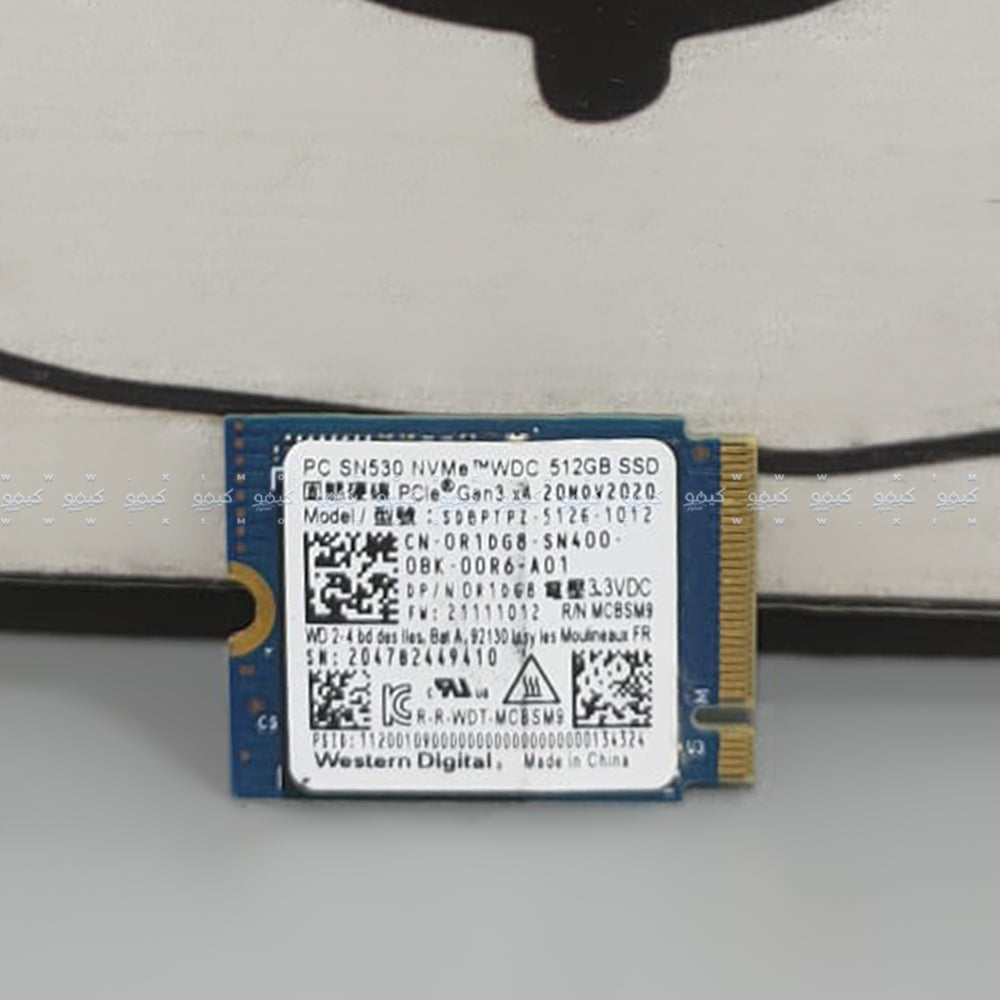 Western Digital SN530 512GB NVMe PCIe M.2 2230 SSD (Original Used)