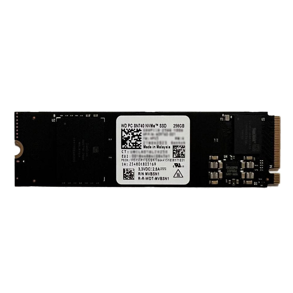 Western Digital SN740 SDDPNQD 256GB NVMe PCIe M.2 2280 SSD (Original Used)