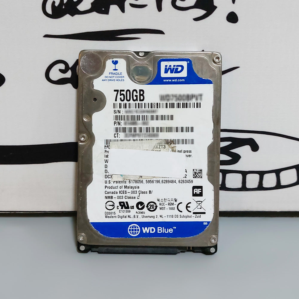 750GB HDD Used