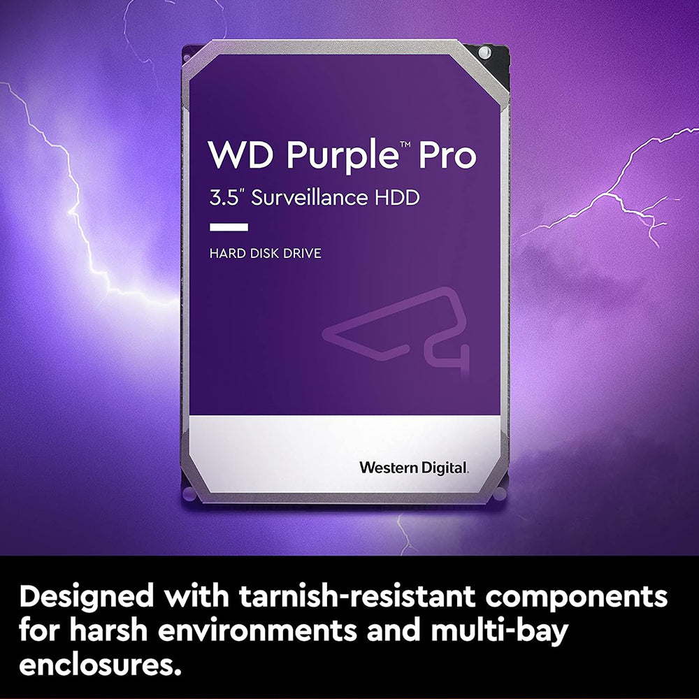 هارد درايف كاميرات مراقبة داخلي ويسترن ديجيتال بنفسجي 12 تيرابايت 3.5 بوصة PRO