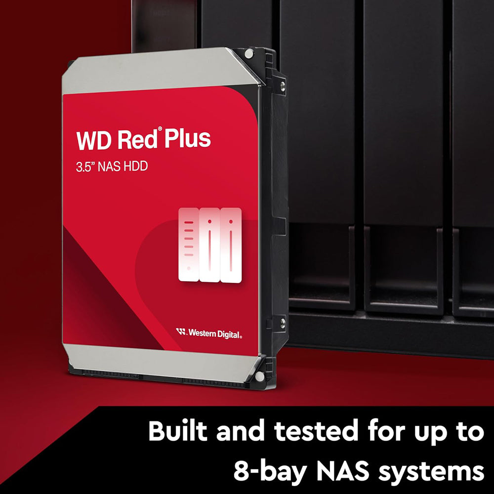 Western Digital Red Plus NAS 10TB 3.5 Inch Server Internal Hard Drive