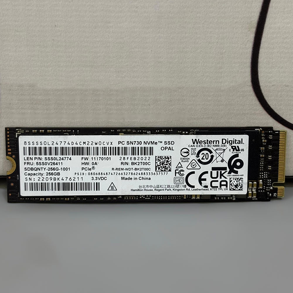 Western Digital SN530SN730 256GB NVMe PCIe M.2 2280 SSD 
