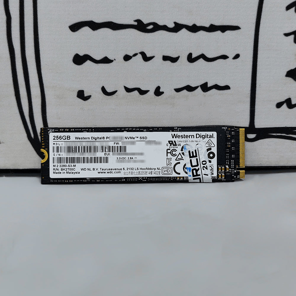 هارد درايف ويسترن ديجيتال 256 جيجابايت للكمبيوتر واللاب توب M.2 2280 SSD SN730 (استعمال)