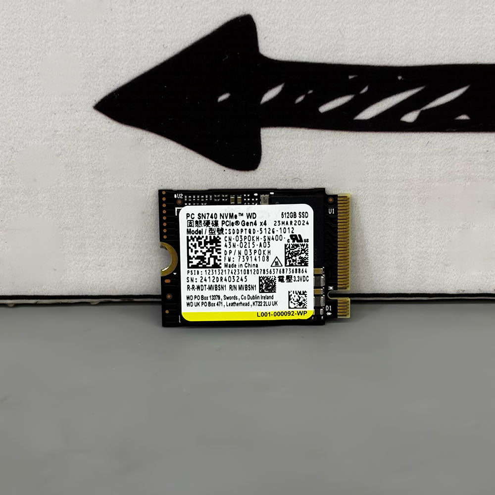 Western Digital SN740 SDDPTQD 512GB NVMe PCIe M.2 2230 SSD 