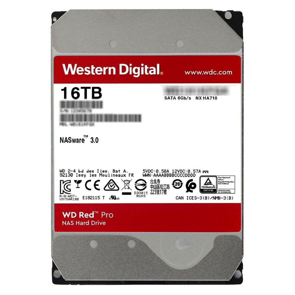 Western Digital Red Pro NAS 16TB 3.5 inch Internal Hard Drive