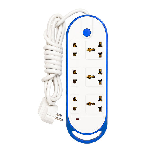 White Star 42247 6Port Power Strip 3500W 2m - White