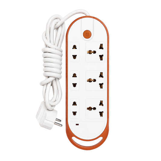 White Star 42248 6Port Power Strip 3500W 5m - White