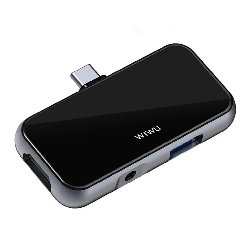 WiWU Alpha T5 Pro 4in1 Type-C HUB Converter - Gray