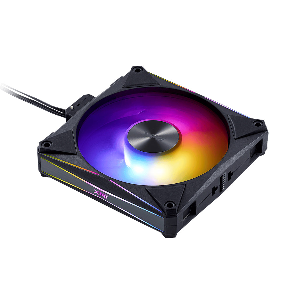 XPG Hurricane Mag 120 PWM ARGB Magnetic Quad Case Fan Kit - Black