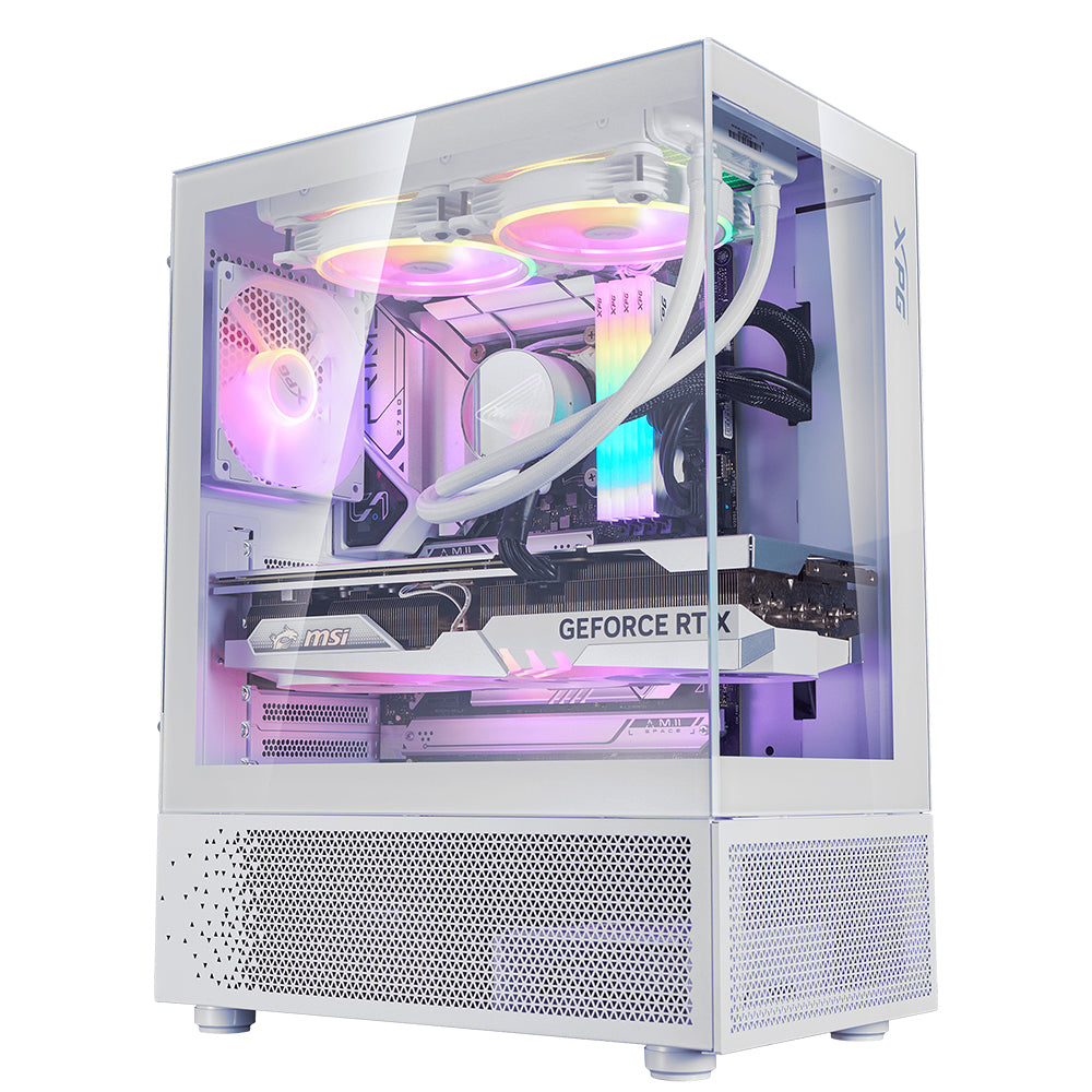 XPG INVADER X MINI ARGB Gaming Mid Tower Case - White