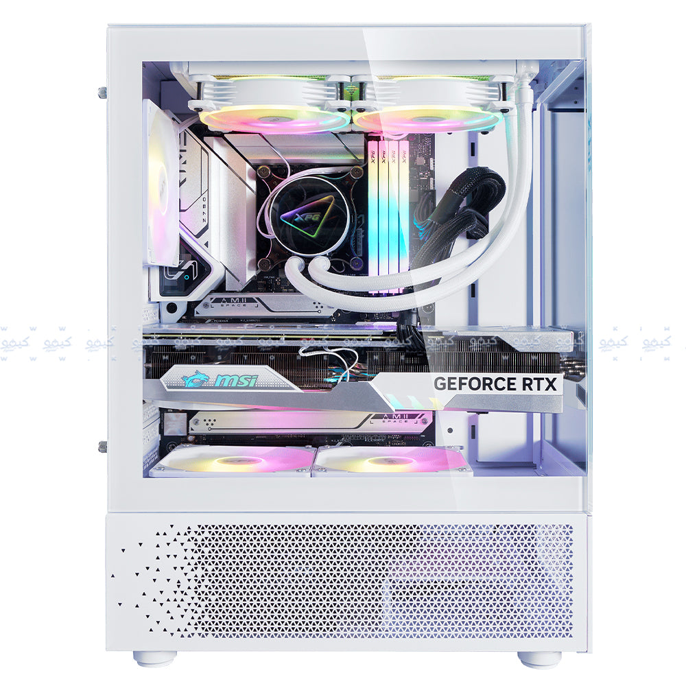  MINI ARGB Gaming Mid Tower Case - White