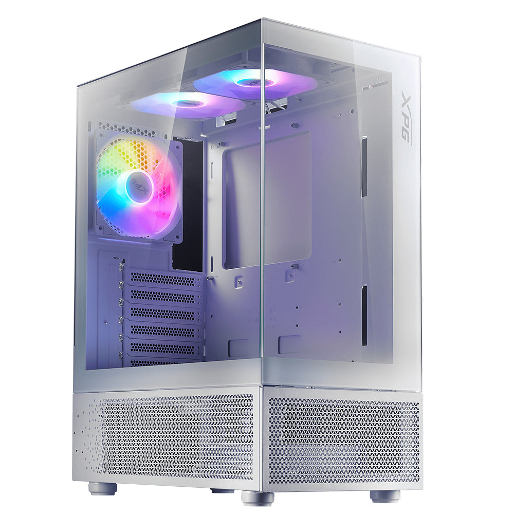 XPG INVADER X MINI ARGB Gaming Mid Tower Case - White