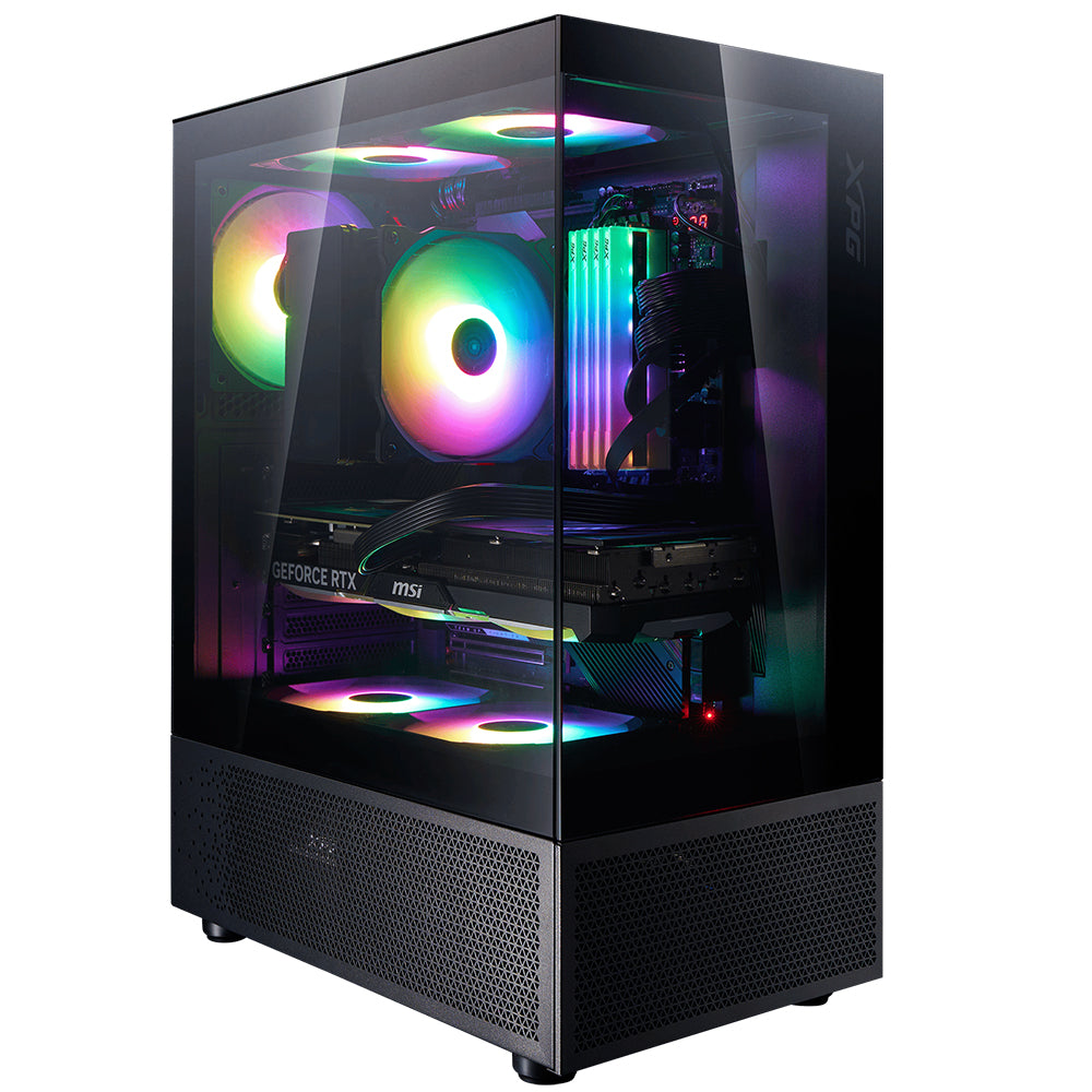 كيس ميد تاور إكس بي جي ARGB جيمنج  INVADER X MINI + باور سبلاي 80 بلس ذهبي 750 وات Kyber