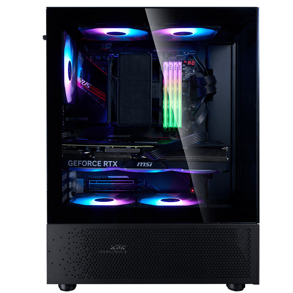 كيس ميد تاور إكس بي جي ARGB جيمنج  INVADER X MINI + باور سبلاي 80 بلس ذهبي 750 وات Kyber