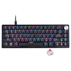 كيبورد إكس بي جي سلكي سويتش أحمر RGB جيمنج إنجليزي SORCERER Mini