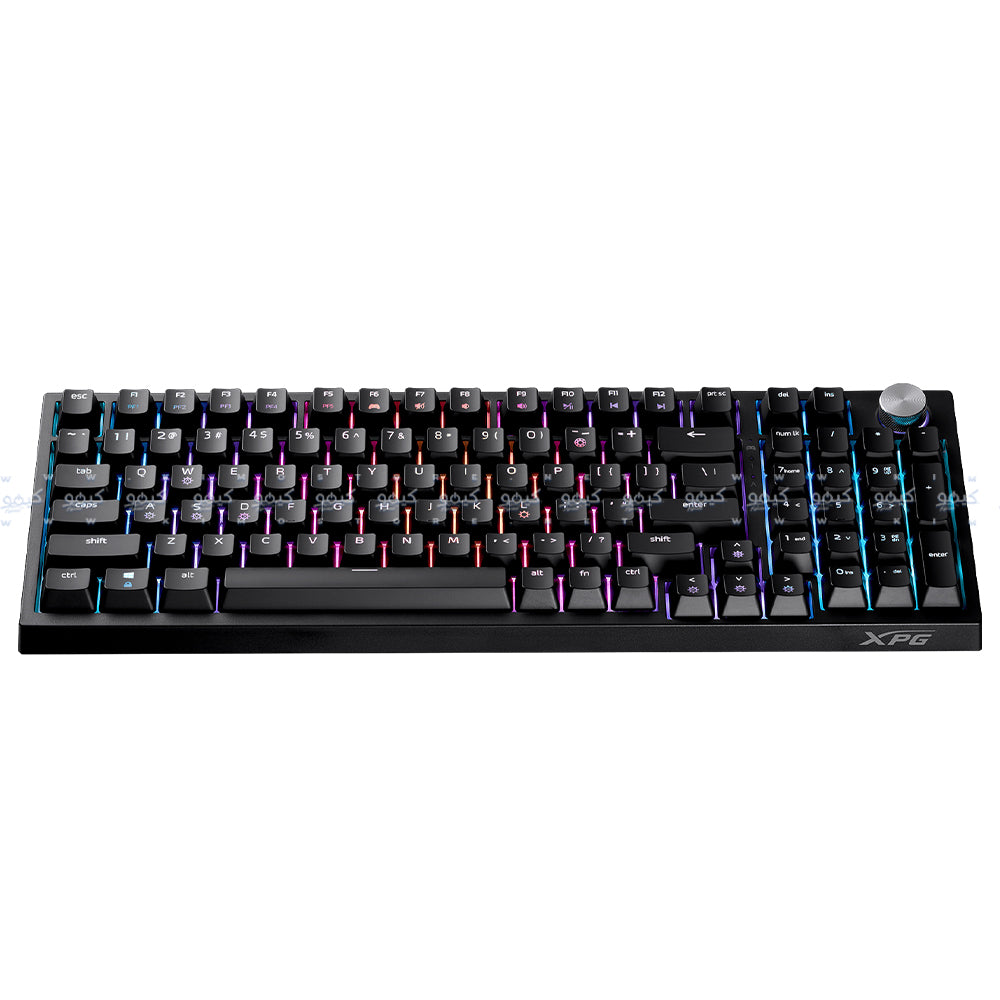 XPG SORCERER Red Switch Wired RGB Gaming Keyboard English - Black