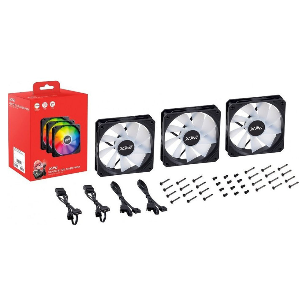 XPG VENTO R 120 PWM ARGB Triple Case Fan Kit