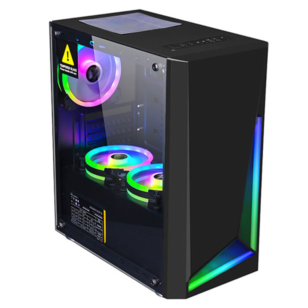 XTech G350 RGB Tempered Glass Mid-Tower ATX Gaming Case