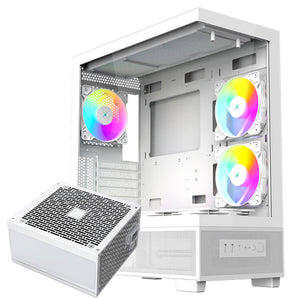 كيس ميد تاور زاندر ARGB جيمنج Jupiter II + باور سبلاي 80 بلس برونزي 750 وات THEA