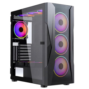 Xander Velox ARGB Gaming Mid Tower Case + 80 Plus White Power Supply 600W