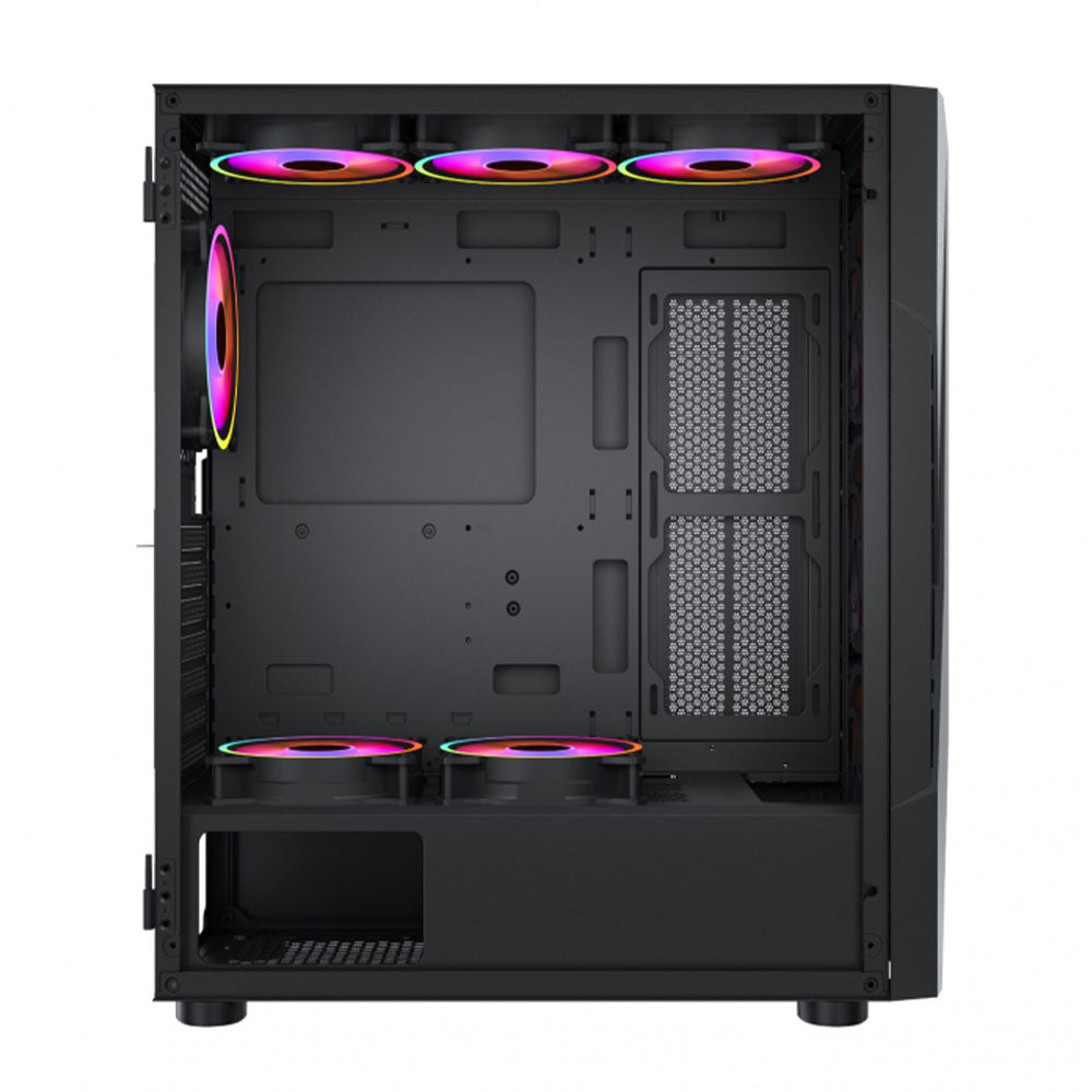 Velox ARGB Mid Tower Case + Power Supply 80 Plus Black 650W