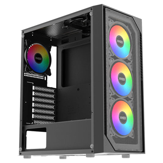 Xander Velox II ARGB Gaming Mid Tower Case + 80 Plus White Power Supply 700W