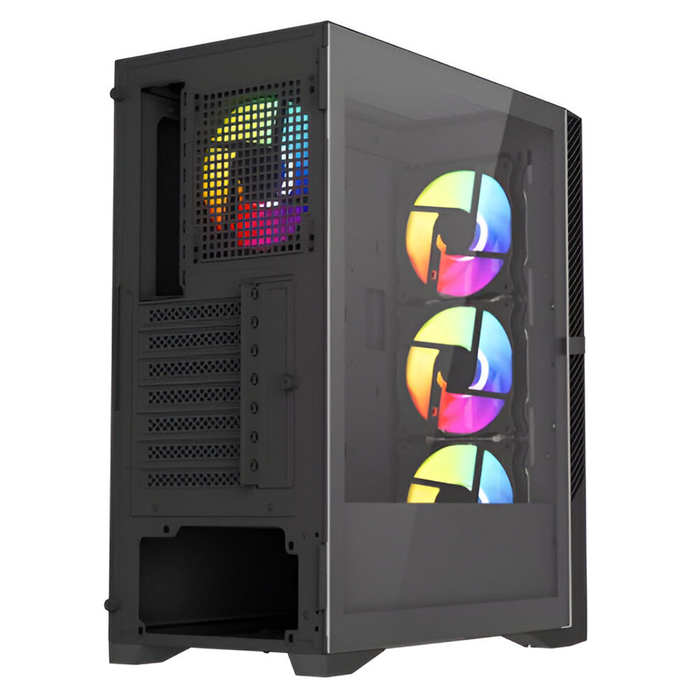 Xander Velox Plus ARGB Mid Tower Case + Power Supply 80 Plus White 650W