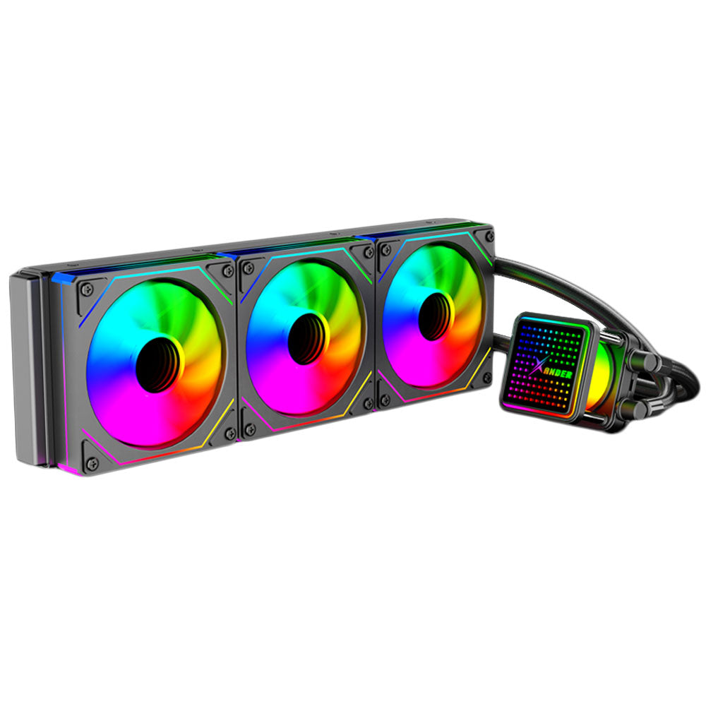 نظام تبريد مائي للبروسيسور زاندر WaterWheel Digital Black 360 ARGB