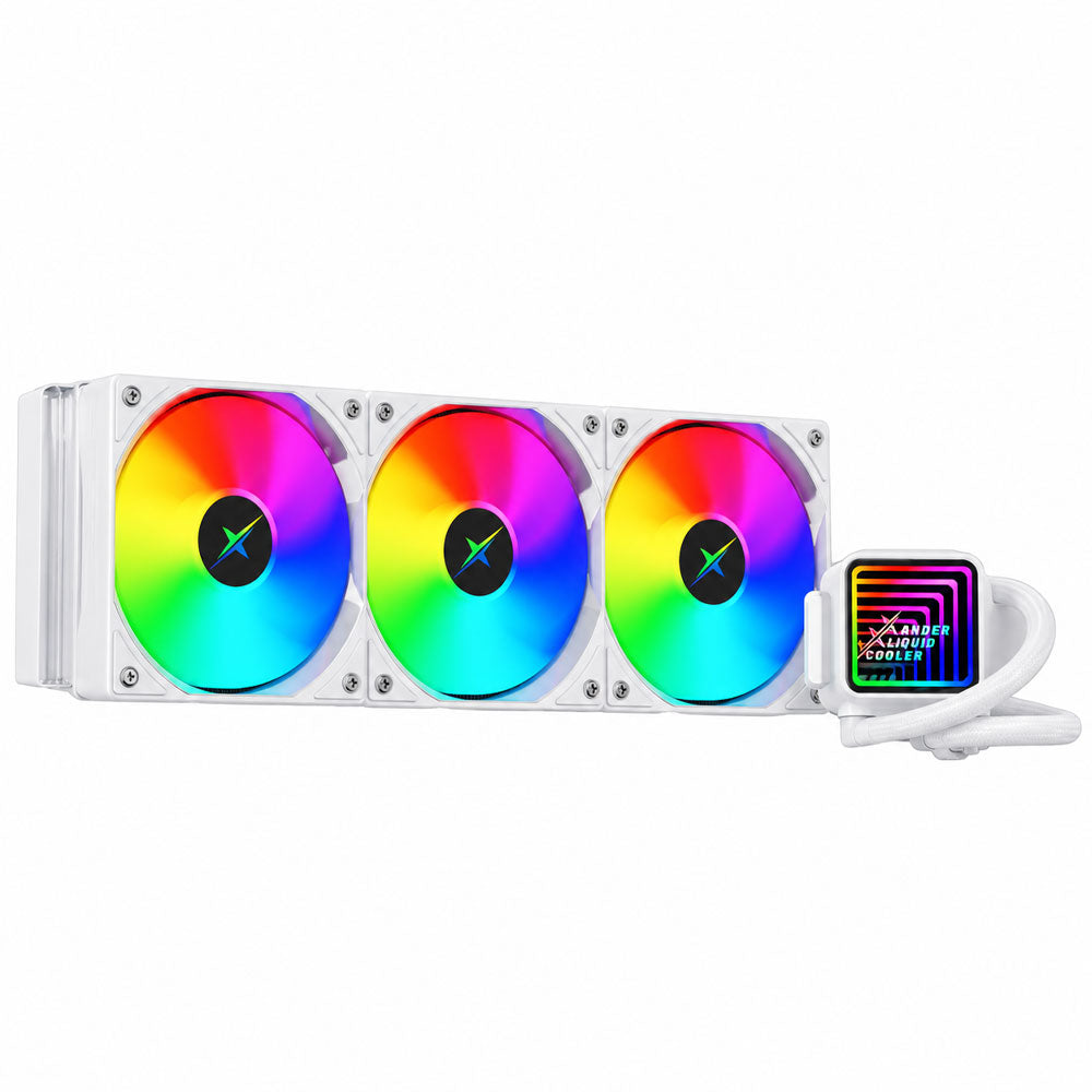 Xander WaterWheel Digital White 360 ARGB CPU Liquid Cooler
