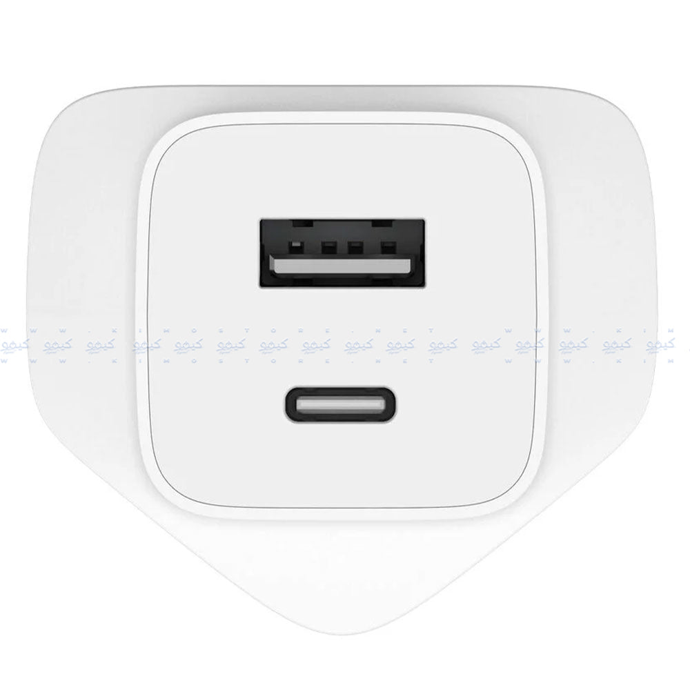 Xiaomi AD652GUK GaN Wall Charger Type-C + USB + Type-C Cable 65W Fast Charging - White