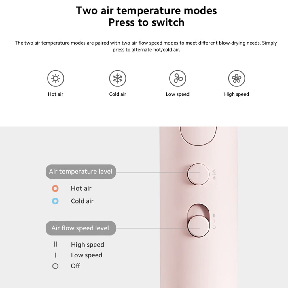 مجفف شعر شاومي 1600 وات H101 