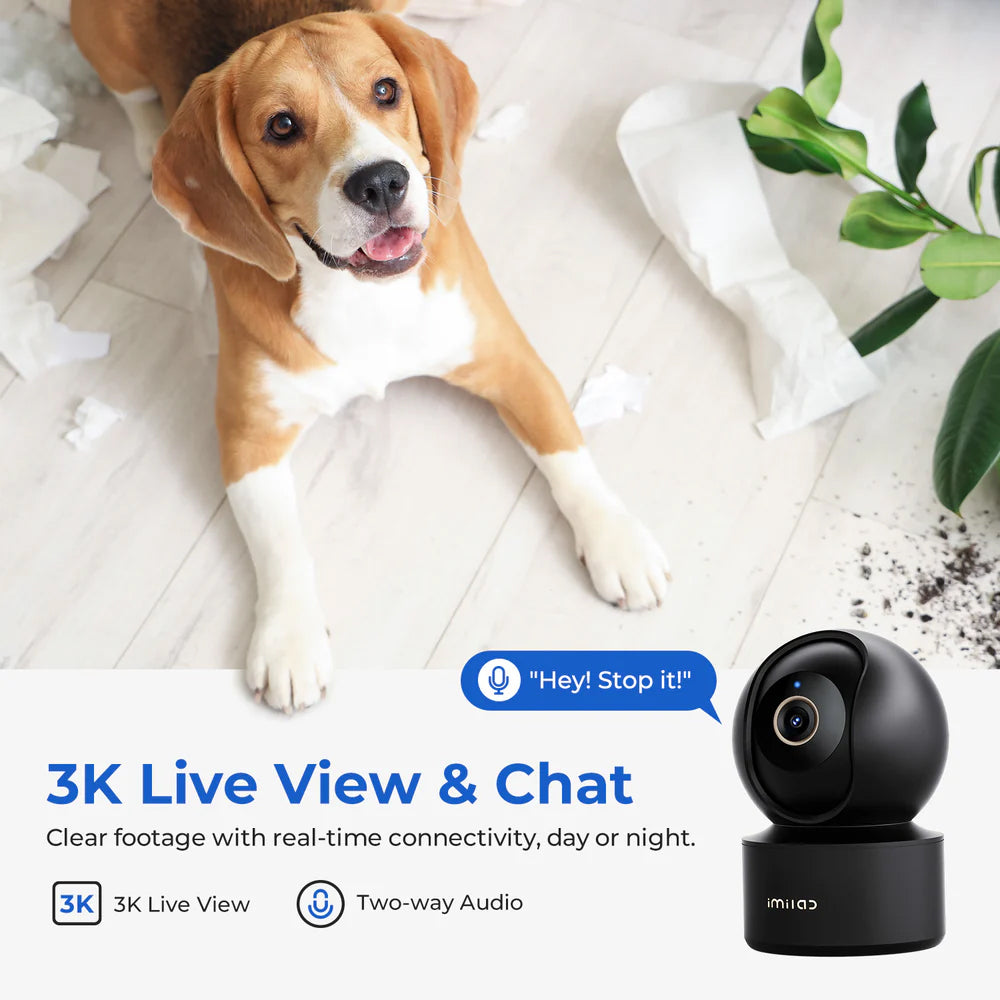 Xiaomi IMILAB C22 Wi-Fi Pan & Tilt AI Indoor Security Camera 3K 5MP (Mic)