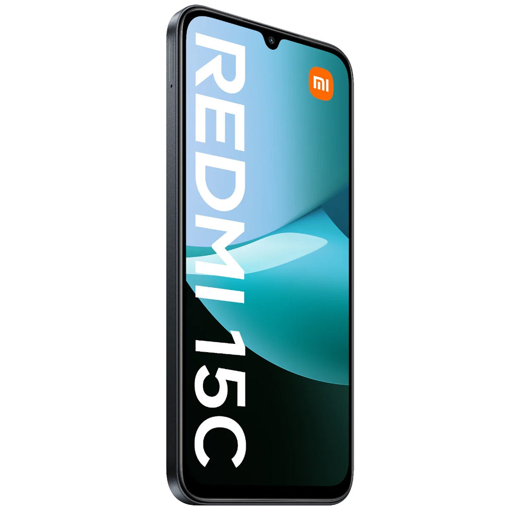 موبايل شاومي ريدمي 15C ثنائي الشريحة (128 جيجابايت / 6 جيجابايت رام / شاشة 6.9 بوصة / تقنية 4G LTE) - اسود
